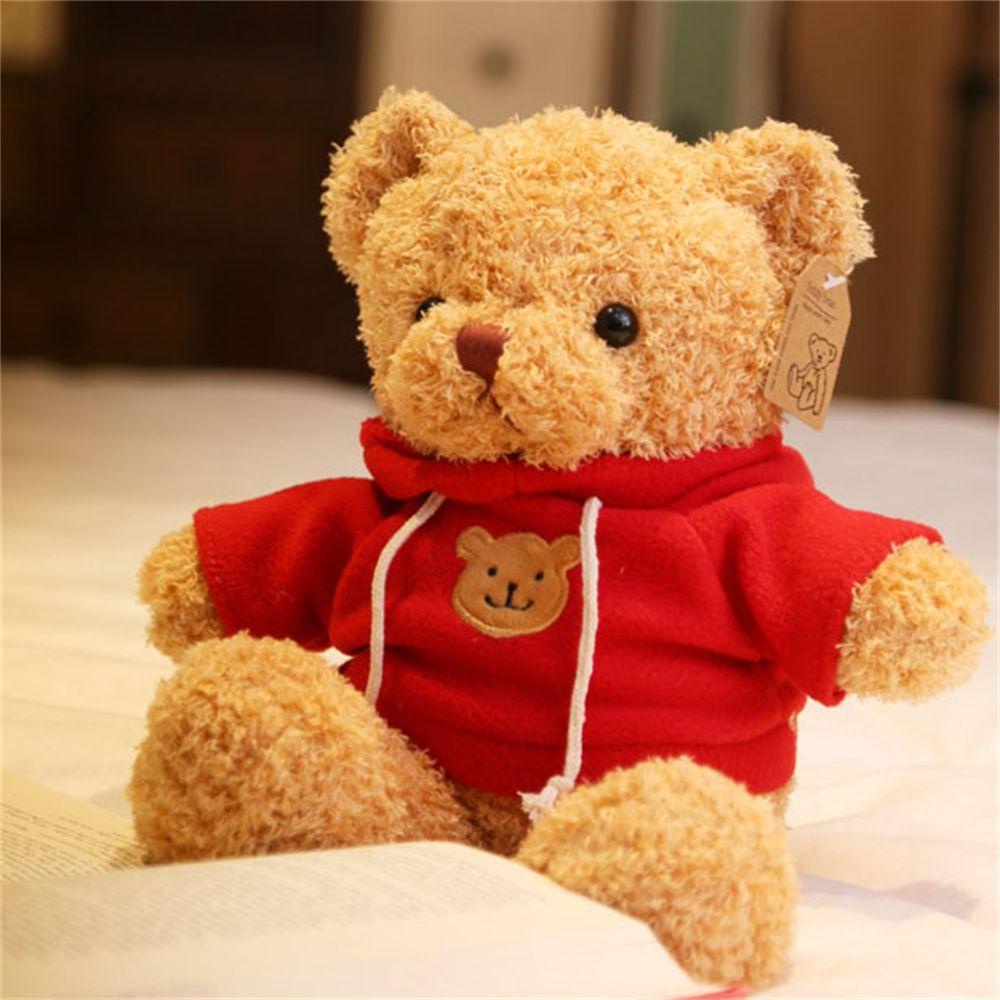 DARNELL Đồ chơi nhồi bông Hình Gấu Mặc Áo Sweater Nhiều Màu Mềm Mại Dễ Thương