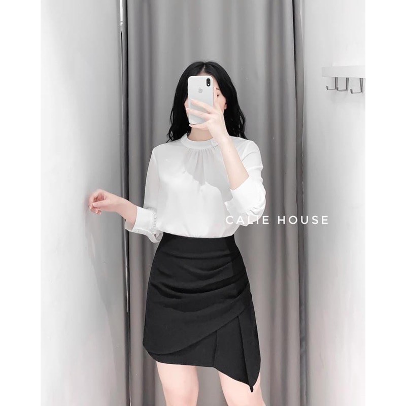 Chip - Chân váy A vạt lệch hai màu cho nữ mã C002 | BigBuy360 - bigbuy360.vn