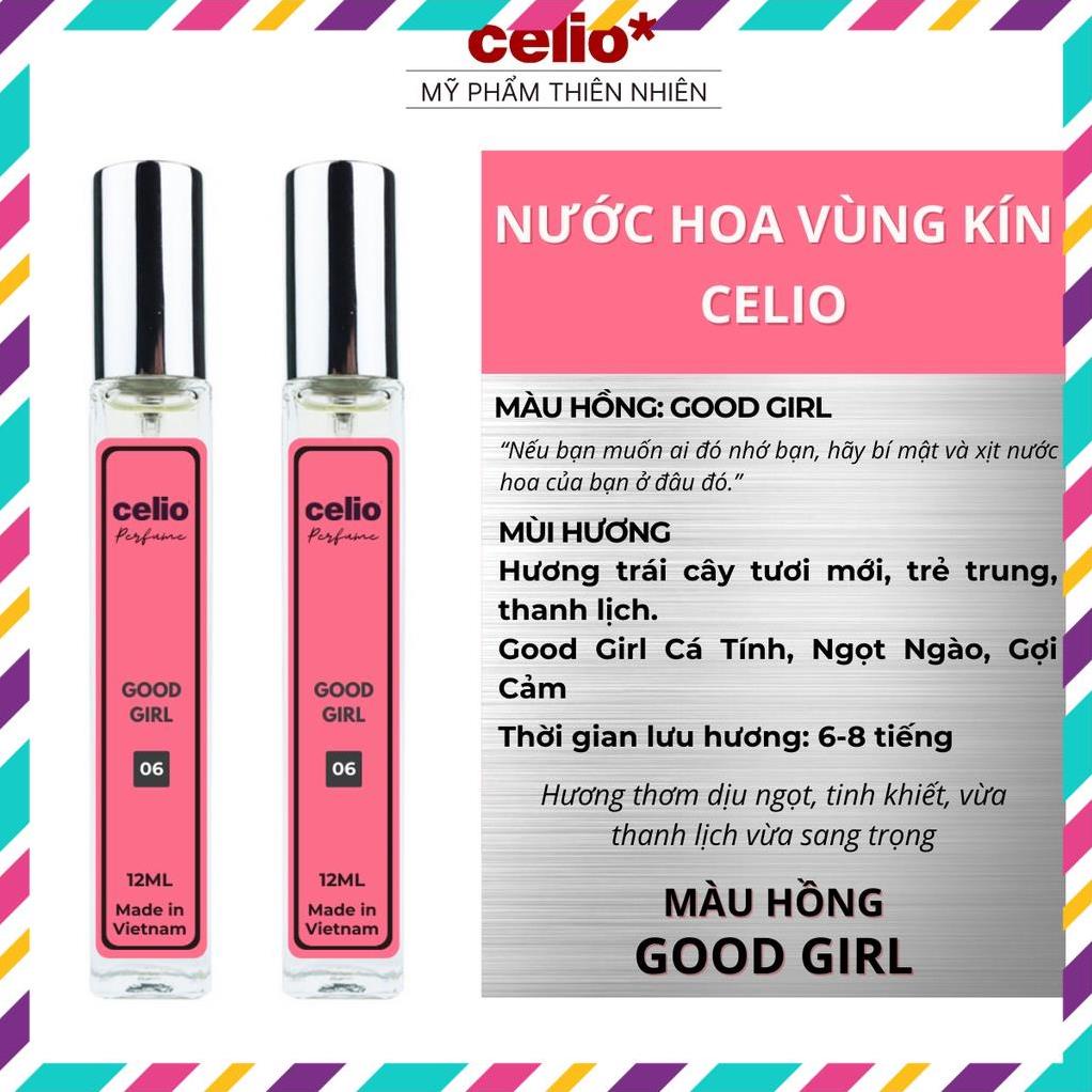 Nước Hoa Vùng Kín Cô Bé CELIO TOP 1 Nước Hoa Nữ Thơm Lâu Hết Hôi Bim Bím Cao Cấp Cá Tính Ngọt Ngào Gợi Cảm 12ml Dạng Xịt