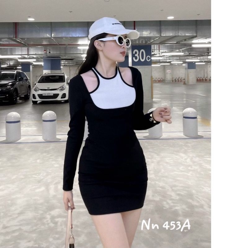 ĐẦM XINH PHỐI VIỀN NGẮN MẪU MỚI SIÊU RẺ