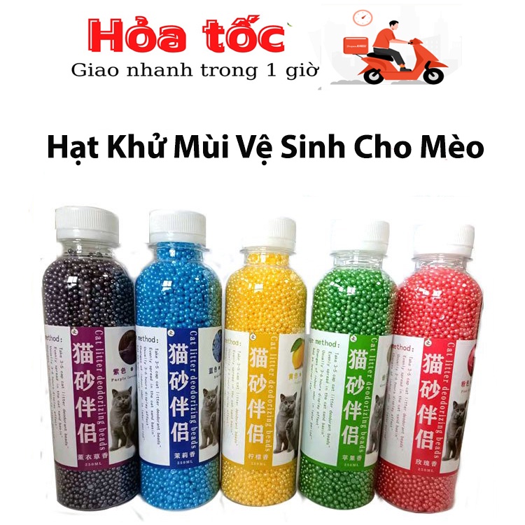 Hạt Khử Mùi Phân Mèo - Hạt Khử Mùi Cát Vệ Sinh Cho Mèo Lưu Hương Thơm