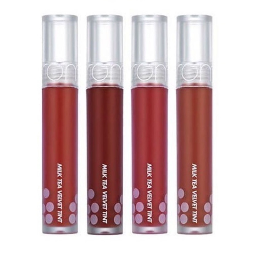 (CAM KẾT AUTH, TEM HIDDEN TAG) Son Kem Lì Romand Milk Tea Velvet Tint 4.4g #01 #02 #03 #04