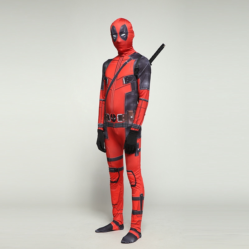 【Ready Stock】Deadpool Lycra Spandex Costume Kid and Adult Cosplay Superhero Suit