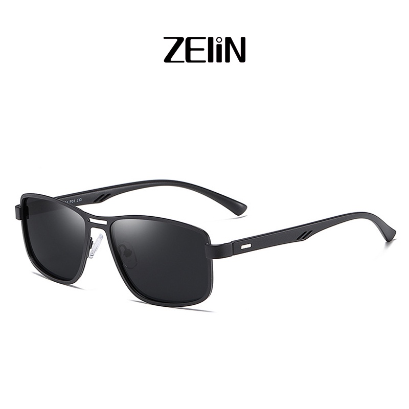 Kính mát ZELIN 5925 phân cực tròng vuông phong cách retro thời trang dành cho nam