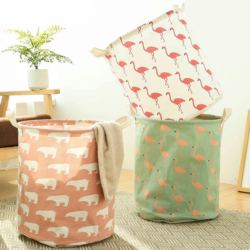 Giỏ Đựng Quần Áo Bẩn Chống Thấm Nước Có Thể Gấp Gọn Mang Đi Tiện Lợi
