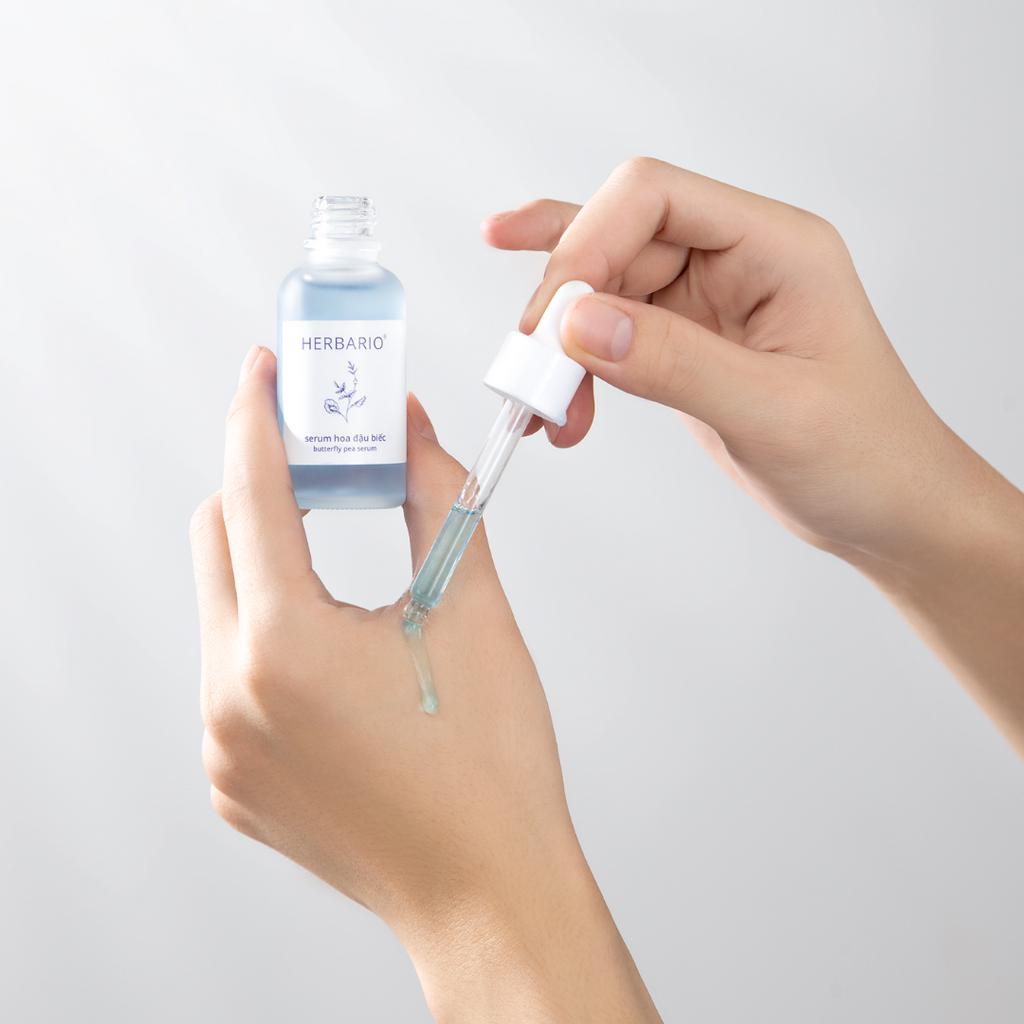 Serum hoa đậu biếc Herbario 30ml tinh chất dưỡng da ngăn ngừa lão hoá - Herbario Thuần Chay