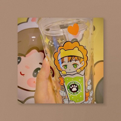 ORDER LY THỦY TINH HÌNH CHIBI SƯ TỬ NHỎ BÍ BO VÀ THỎ NHỎ TIÊU TÁN, BJYX