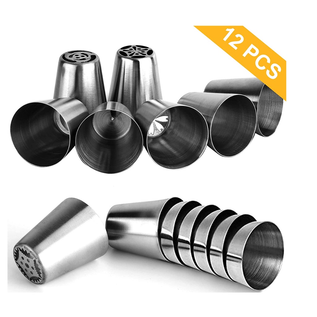 22/27 Đui bắt bông kem bằng thép không gỉ dùng trang trí bánh