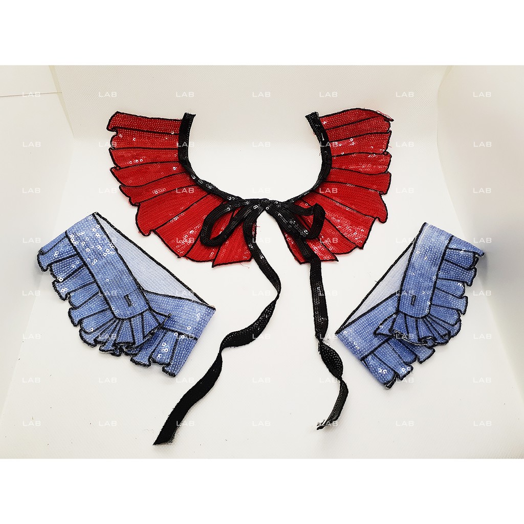 Set cổ, tay áo Sequin thêu 06 (1 Chiếc)