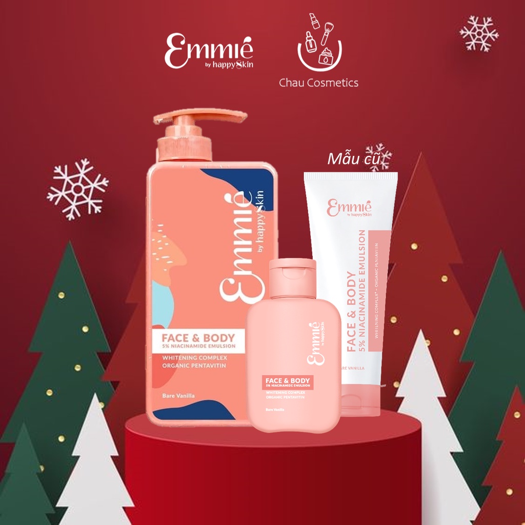 Kem Dưỡng Trắng Da Cho Mặt Và Cơ Thể Emmié Face & Body 5% Niacinamide Emmie By Happy Skin Emmié emulsion