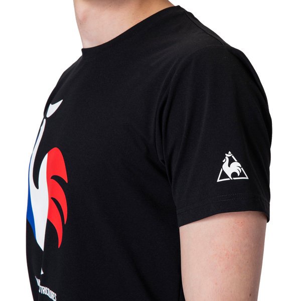 Áo T-Shirt le coq sportif nam - QMMRJA02-BLK