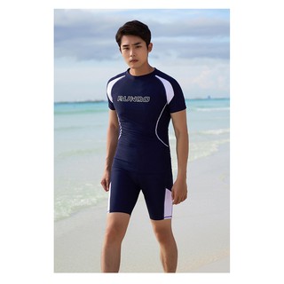 Bộ bơi nam áo cộc tay quần sooc đùi, phong cách BN2