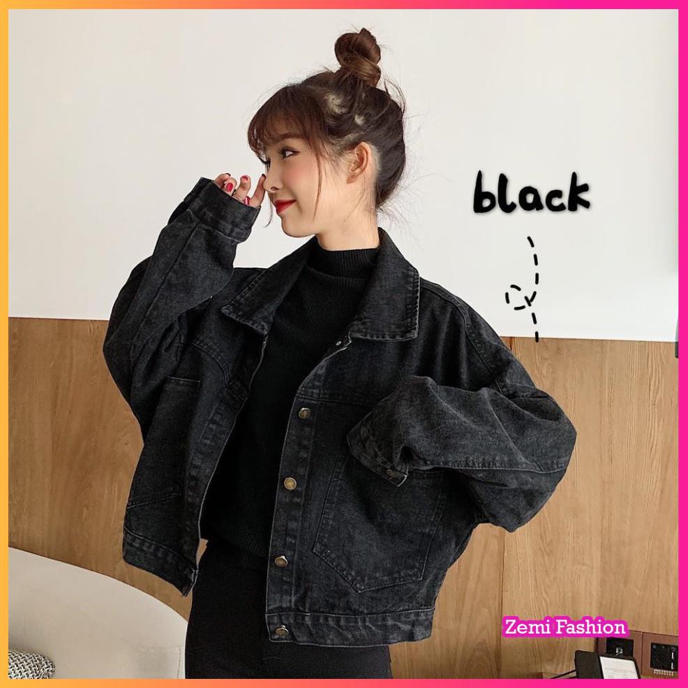 Áo khoác denim nữ ❤️ áo khoác jean nữ form rộng ❤️ áo khoác bò nữ | BigBuy360 - bigbuy360.vn