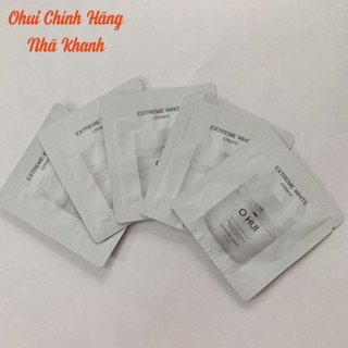Combo 10 gói kem dưỡng trắng da Ohui Extreme White Cream 1ml - Nhã Khanh Ohui