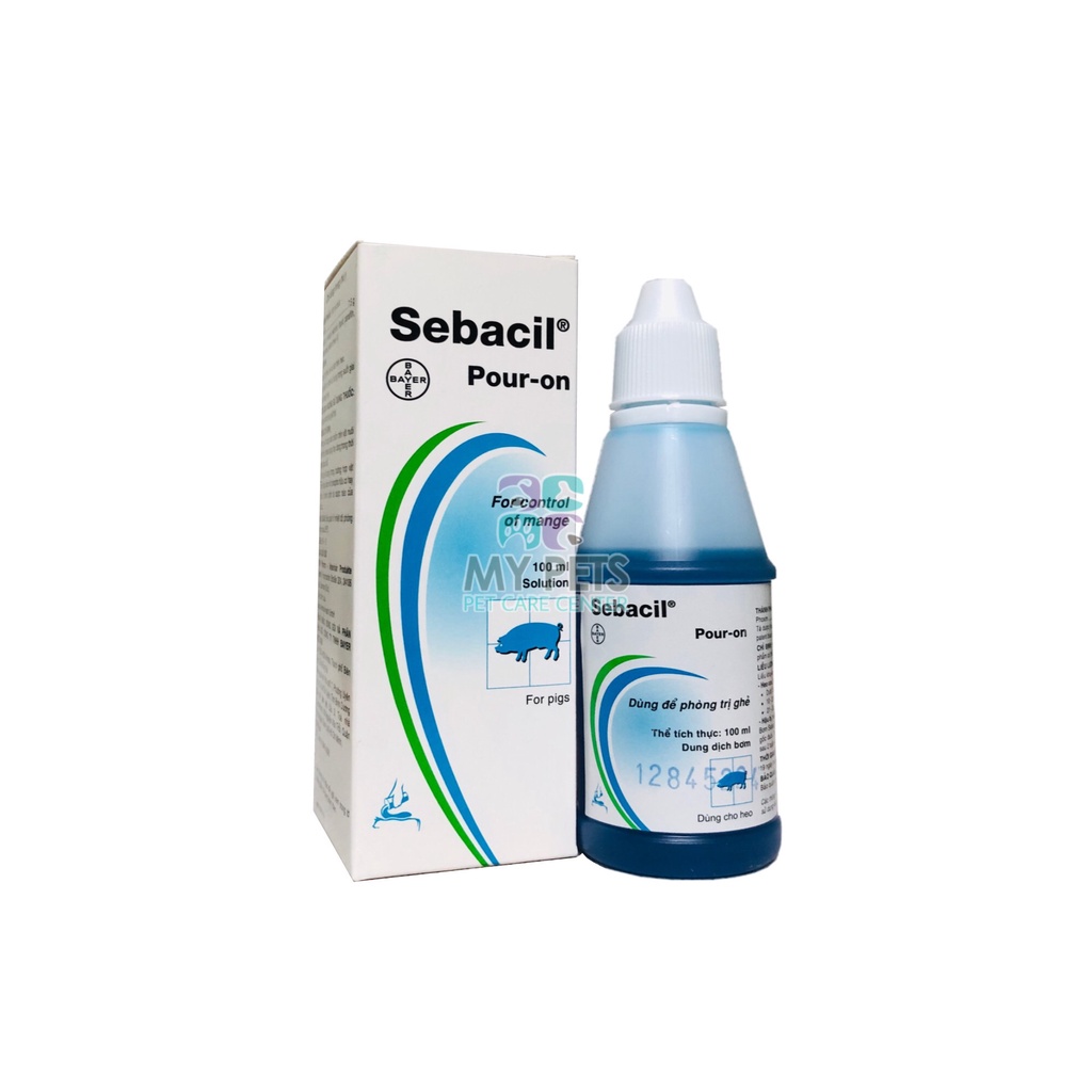 SEBACIL - Thuốc bôi sống lưng trị ve ghẻ bọ chét cho chó mèo - Chai 100ml