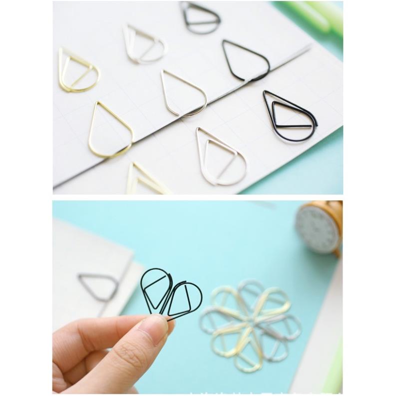 Kẹp giấy KOGANO kim kẹp giấy kiêm bookmark sổ kim loại họa tiết đáng yêu nhiều màu tiện dụng SC-001345