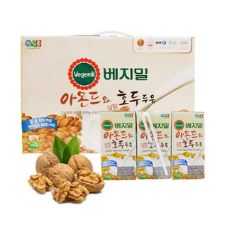 Lốc 16 hộp Sữa đậu nành, hạnh nhân và óc chó Vegemil 190ml Date tháng 2/2021