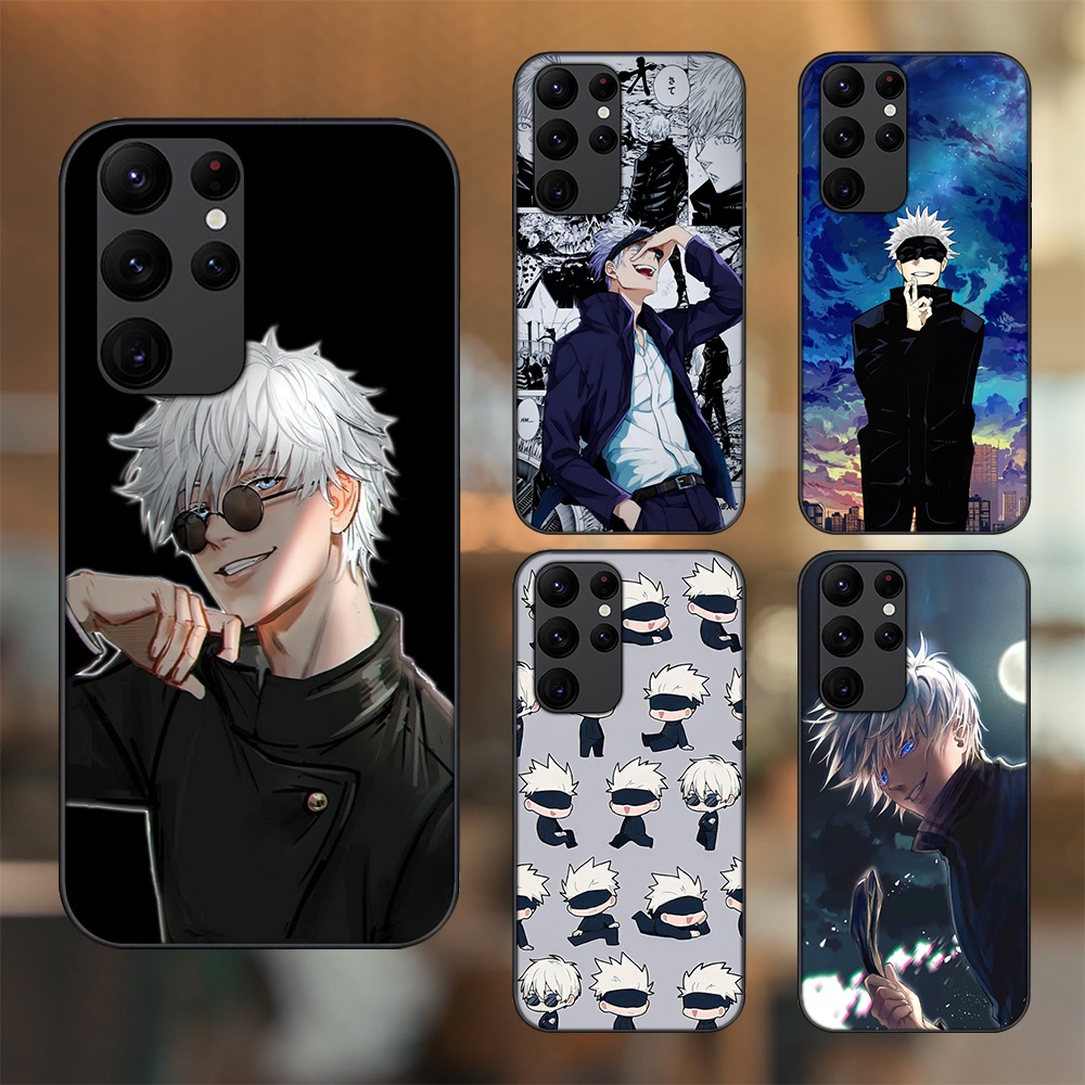 Ốp lưng Samsung S20 Ultra viền đen in hình Satoru Jujutsu Kaisen