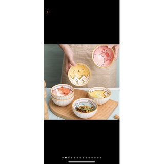 Bát Ăn Cơm Đẹp Dễ Thương Cute Gốm Sứ Cao Cấp, Chén Ăn Cơm Cho Bé Và Gia Đình