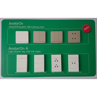 Công tắc 1, 2 chiều 16A size E(3S), avatarOn A - Schneider