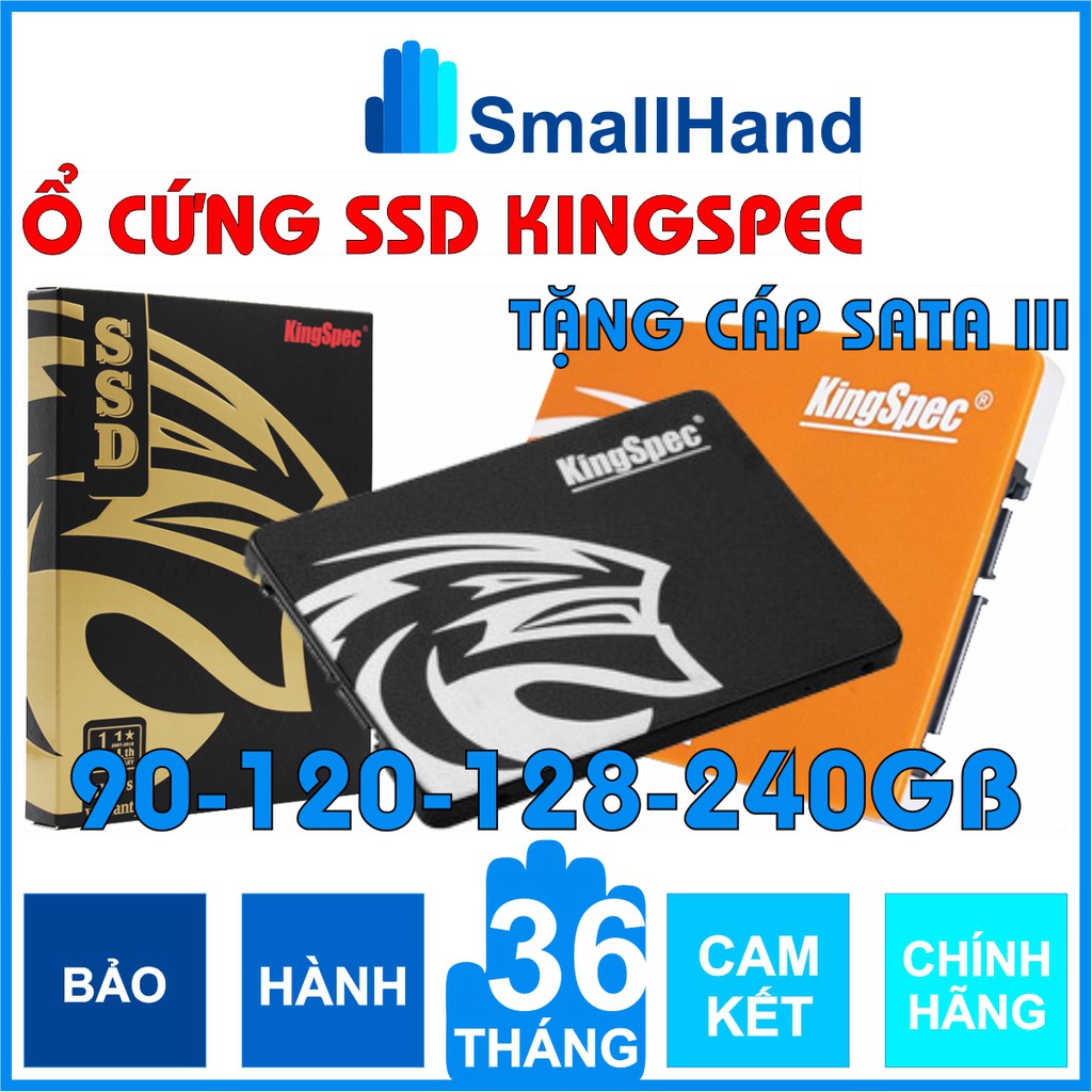 SSD KingSpec 240GB/128GB/120GB/90GB – Ổ cứng SSD Chính Hãng KingSpec – Bảo hành 3 năm – Tặng cáp dữ liệu Sata 3.0 | BigBuy360 - bigbuy360.vn