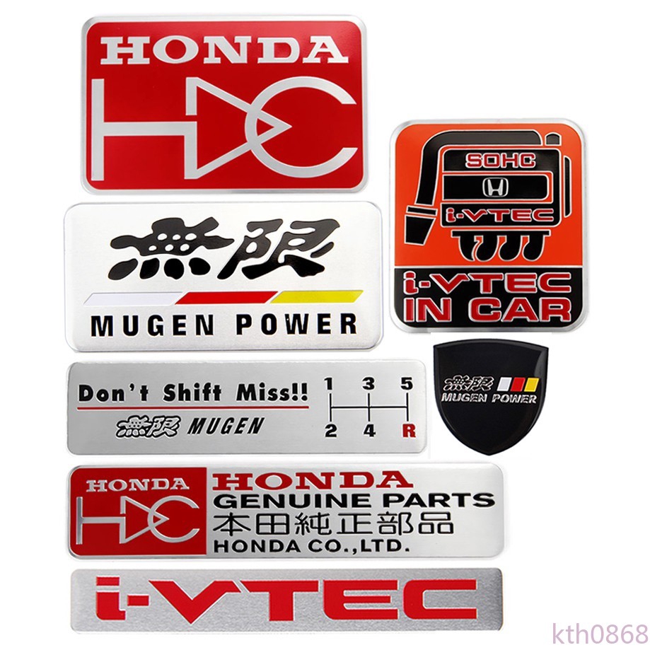 Phụ Kiện Dán Trang Trí Xe Ô Tô Honda Hdc Mugen Power I-Vtec