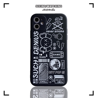 Ốp điện thoại silicon mềm hình KAWS thích hợp cho iPhone 11 8 XR 11 Pro
