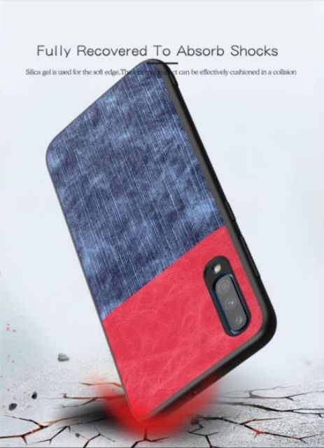 Ốp lưng Vsmart Live chống sốc vân da bò ( Lưu ý hơi lệch cam