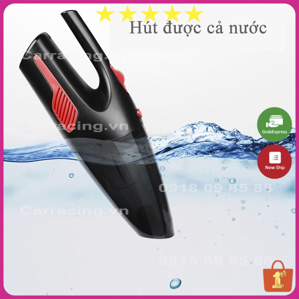 Máy hút bụi CARRACING Máy hút bụi mini cầm tay, lực hút khỏe, công suất lớn dùng trong ô tô - xe hơi - gia đình