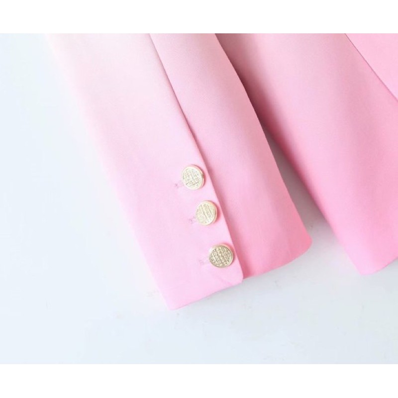 Vest blazer tay dài màu ombre tqxk
