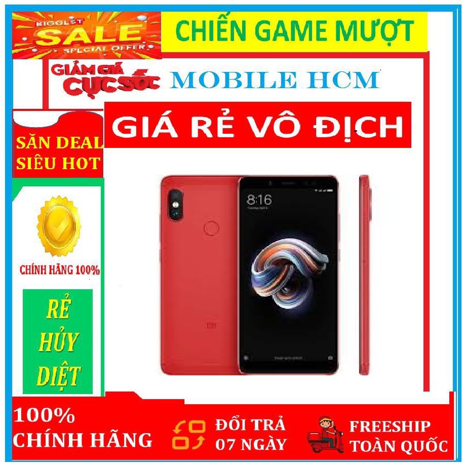 điện thoại Xiaomi Note 5 Pro 2sim mới - Có TIẾNG VIỆT, pin 4000mah, chơi LIÊN QUÂN/FREE FIRE mướt (màu Hồng)