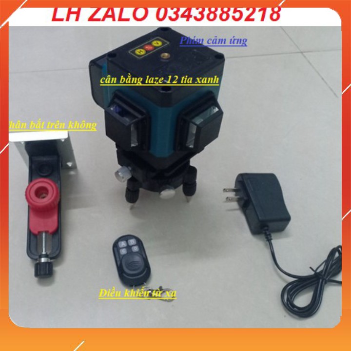 MÁY CÂN MỰC LASER 12 TIA XANH KING PRO TIA SẮC NÉT CÓ GIÁ TREO VÀ CHÂN 1M2