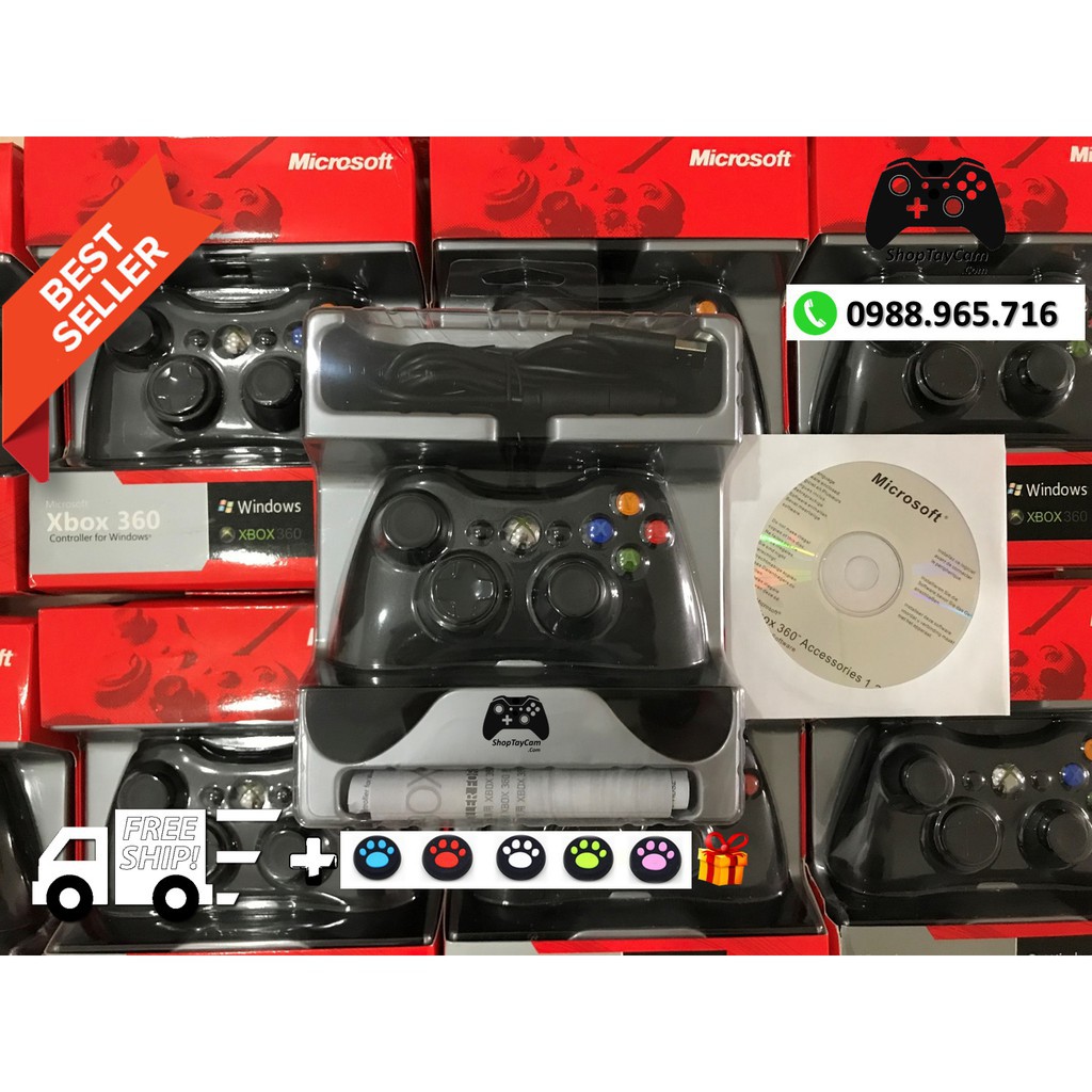 Tay Cầm Xbox 360 Controller Có Dây Chơi Game Cho PC / FO3 / FO4 Loại Thường - Hàng nhập khẩu