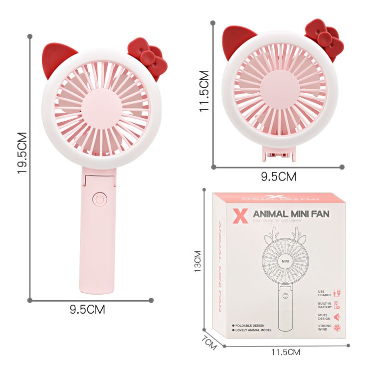 Quạt tích điện cầm tay để bàn Style | BigBuy360 - bigbuy360.vn