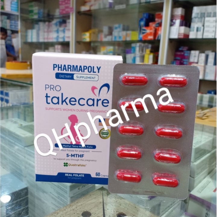 Viên uống PRO TAKECARE hộp 60 viên giúp chăm sóc sức khỏe sinh sản nữ giới ( 5-MTHF )