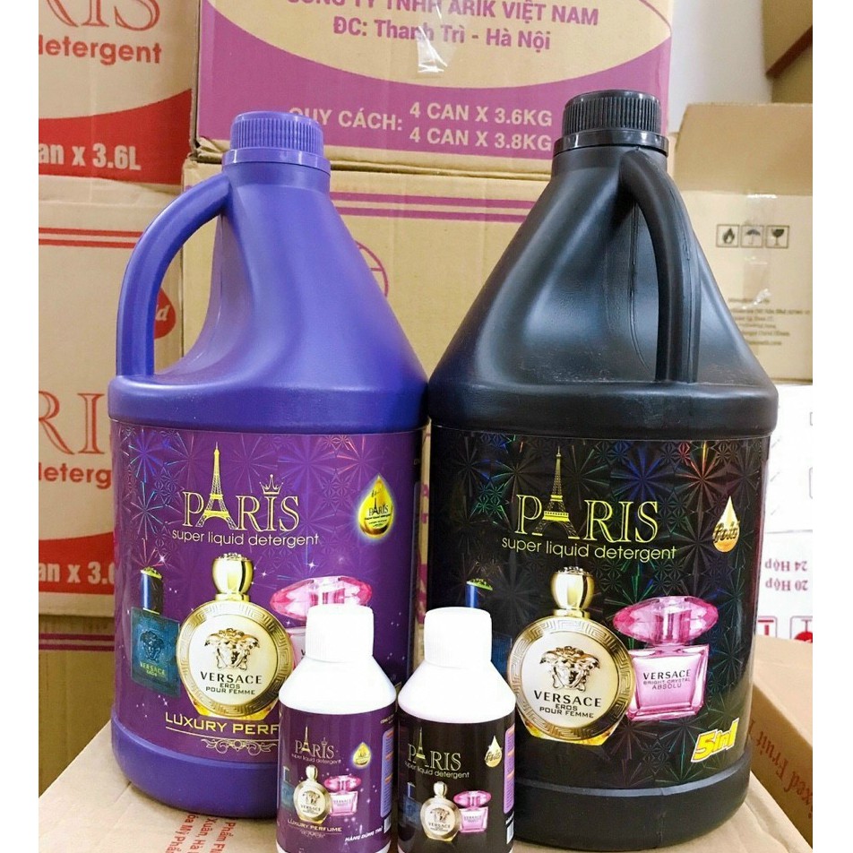 Nước Giặt Xả PaRis Gold 3,6 lít (Tặng kèm chai nhỏ)