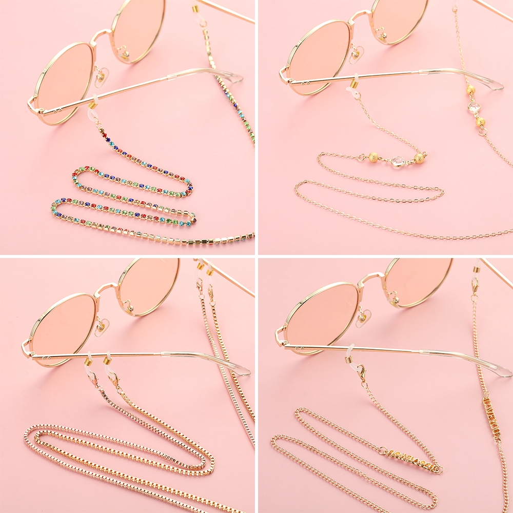 Chuỗi dây đeo kính chống trượt tùy chỉnh thời trang cổ điển cho nữ