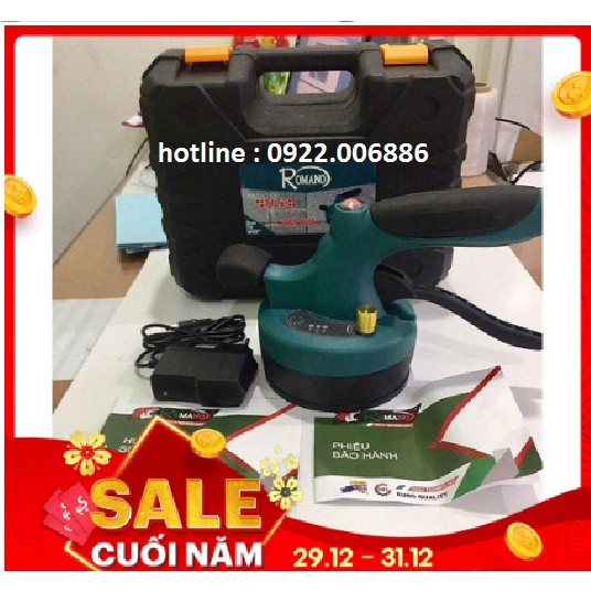 Máy Hít Lát Gạch Men Pin Có Nhiều Cấp Độ Run Sử Dụng Đơn Giản - Máy ốp lát gạch rung hút gạch ROMALO