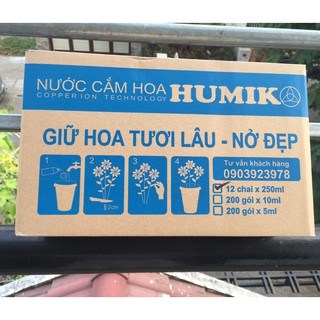 NƯỚC CẮM HOA HUMIK 12 CHAI 250ML
