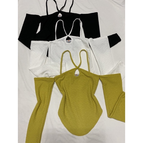 [Mã 11FASHIONSALE1 giảm 10K đơn 50K] Áo kiểu nữ rớt vai chất vải sốp nhăn co dãn 4 chiều | BigBuy360 - bigbuy360.vn