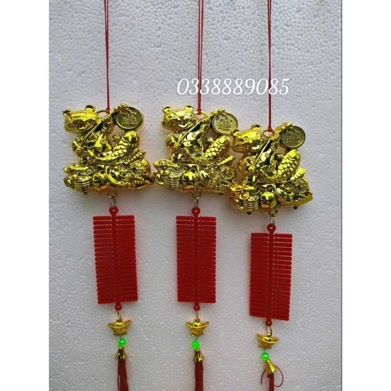 Các mẫu khánh niễn treo tết 2022, treo cửa, cây đào, cây quất...