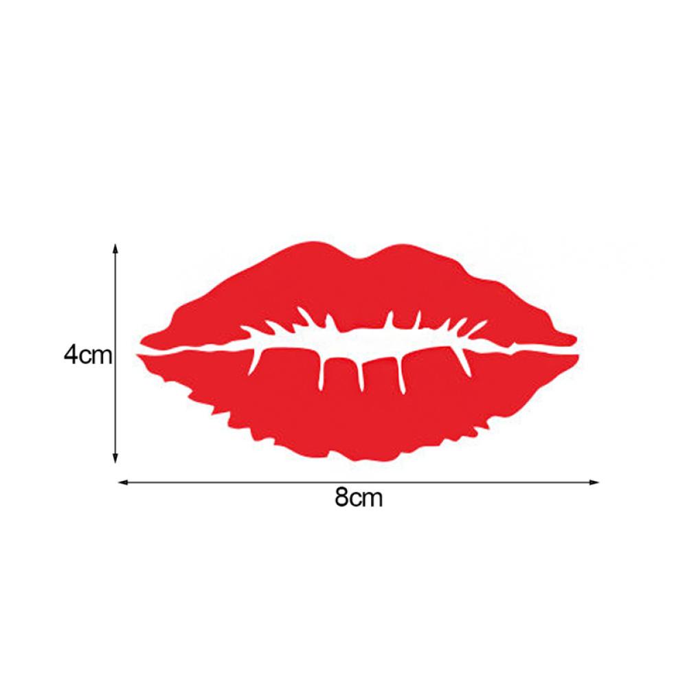1 Miếng Dán Trang Trí Xe Hơi Hình Đôi Môi Độc Đáo S8U5
