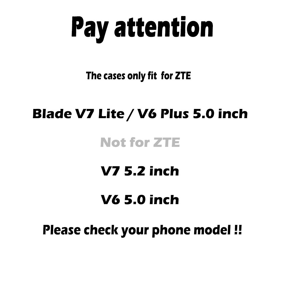 Ốp Lưng Da Mềm Thời Trang Cho Zte Blade V7 Lite