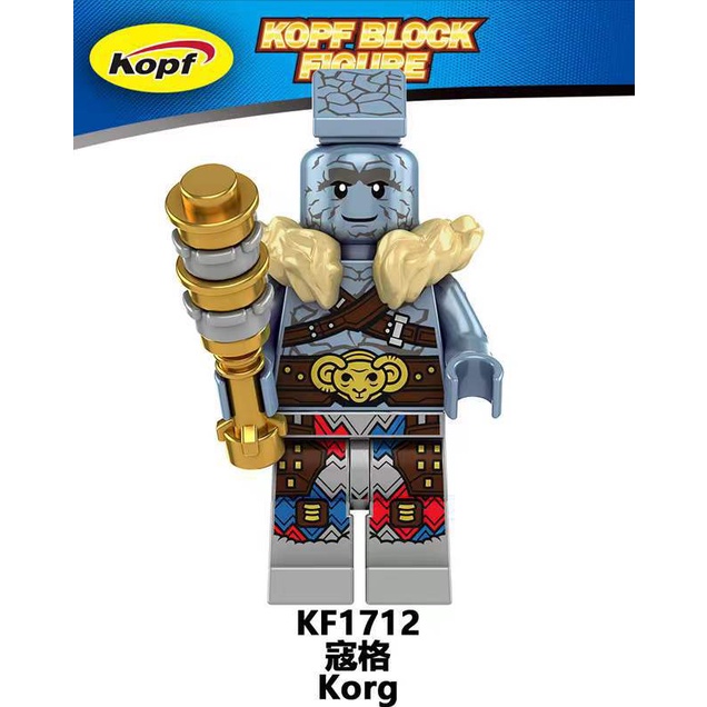 Minifigures Các Mẫu Nhật Vật  DC Siêu Anh Hùng Thor Heimdall Valkyrie Korg KF6161 - Đồ Chơi Lắp Ráp Mini