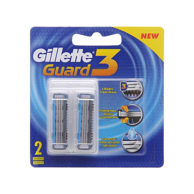 VỈ 2 LƯỠI DAO CẠO RÂU GILLETTE GUARD 3