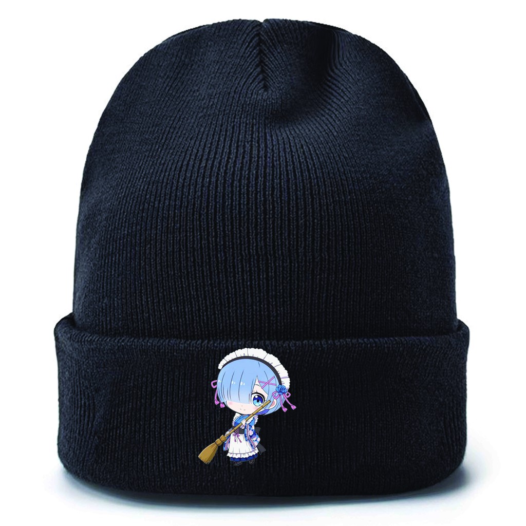 Mũ len in hình RE:ZERO Bắt Đầu Lại Ở Thế Giới Khác anime chibi xinh xắn thời trang nam nữ