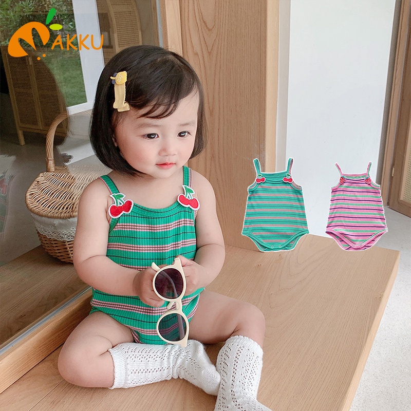 Baby Romper Sơ sinh Áo liền quần không tay Một mảnh Trẻ sơ sinh Bé trai Cô gái Trẻ em Cầu vồng Quần áo Thời trang Trẻ em &amp; Trẻ em AKKU