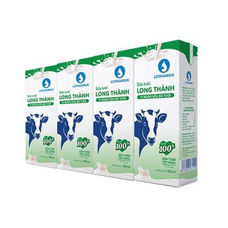 Sữa tươi tiệt trùng Lothamilk có đường ( Lốc 4 hộp × 180ml )