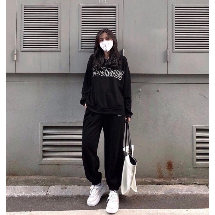 Bộ Nỉ COSMOST 3 Màu Đen Xám Be Hót Hot Hit From to Chất Siêu Đay Hàng Loại 1