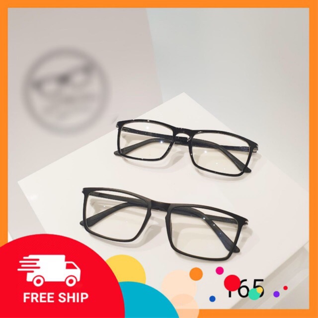 Gọng kính cận vuông nhựa dẻo j165– Tiệm kính Candy